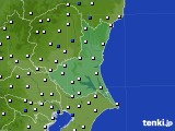 2023年06月21日の茨城県のアメダス(風向・風速)