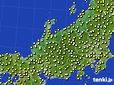 北陸地方のアメダス実況(気温)(2023年06月22日)
