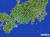 2023年06月22日の東海地方のアメダス(風向・風速)