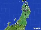 東北地方のアメダス実況(降水量)(2023年06月23日)