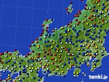 2023年06月24日の北陸地方のアメダス(日照時間)