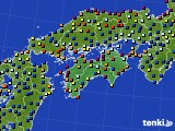 四国地方のアメダス実況(日照時間)(2023年06月24日)