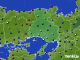 兵庫県のアメダス実況(日照時間)(2023年06月24日)