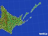 道東のアメダス実況(気温)(2023年06月24日)