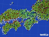 2023年06月25日の近畿地方のアメダス(日照時間)