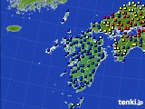 九州地方のアメダス実況(日照時間)(2023年06月25日)