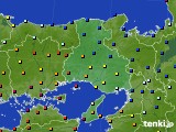 兵庫県のアメダス実況(日照時間)(2023年06月25日)