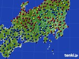 2023年06月26日の関東・甲信地方のアメダス(日照時間)
