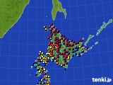 2023年06月27日の北海道地方のアメダス(日照時間)