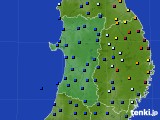 2023年06月27日の秋田県のアメダス(日照時間)