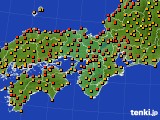 近畿地方のアメダス実況(気温)(2023年06月27日)