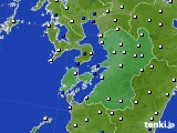 2023年06月28日の熊本県のアメダス(風向・風速)