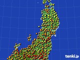 2023年06月29日の東北地方のアメダス(気温)