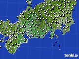 2023年06月29日の東海地方のアメダス(風向・風速)