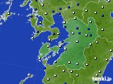 2023年06月29日の熊本県のアメダス(風向・風速)
