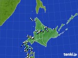 北海道地方のアメダス実況(降水量)(2023年06月30日)