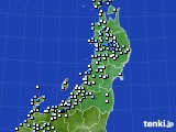 東北地方のアメダス実況(降水量)(2023年06月30日)