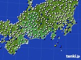 2023年06月30日の東海地方のアメダス(風向・風速)