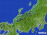 北陸地方のアメダス実況(降水量)(2023年07月01日)
