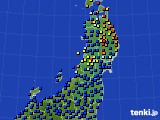東北地方のアメダス実況(日照時間)(2023年07月01日)
