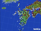九州地方のアメダス実況(日照時間)(2023年07月02日)