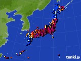 2023年07月02日のアメダス(日照時間)