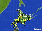 北海道地方のアメダス実況(気温)(2023年07月03日)
