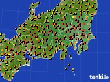 関東・甲信地方のアメダス実況(気温)(2023年07月03日)