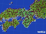 2023年07月04日の近畿地方のアメダス(日照時間)