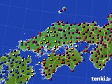 中国地方のアメダス実況(日照時間)(2023年07月04日)