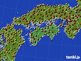 四国地方のアメダス実況(気温)(2023年07月04日)
