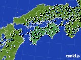 四国地方のアメダス実況(降水量)(2023年07月05日)