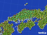 中国地方のアメダス実況(気温)(2023年07月05日)