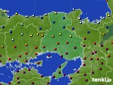 兵庫県のアメダス実況(日照時間)(2023年07月06日)