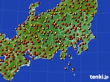 2023年07月06日の関東・甲信地方のアメダス(気温)