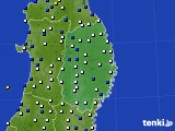 岩手県のアメダス実況(風向・風速)(2023年07月06日)