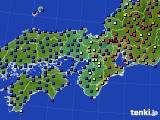 2023年07月07日の近畿地方のアメダス(日照時間)