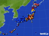 2023年07月07日のアメダス(日照時間)
