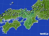 近畿地方のアメダス実況(降水量)(2023年07月08日)