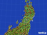 2023年07月08日の東北地方のアメダス(気温)