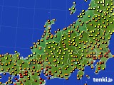 北陸地方のアメダス実況(気温)(2023年07月08日)
