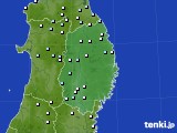 岩手県のアメダス実況(降水量)(2023年07月09日)