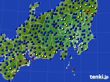 2023年07月09日の関東・甲信地方のアメダス(日照時間)