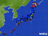 2023年07月09日のアメダス(日照時間)