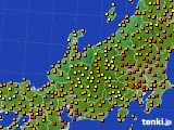 北陸地方のアメダス実況(気温)(2023年07月09日)