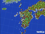 九州地方のアメダス実況(気温)(2023年07月09日)