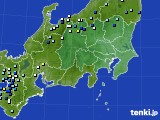 関東・甲信地方のアメダス実況(降水量)(2023年07月10日)