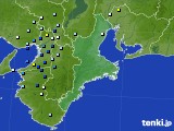 三重県のアメダス実況(降水量)(2023年07月10日)