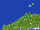 島根県のアメダス実況(気温)(2023年07月10日)