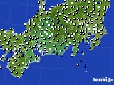 東海地方のアメダス実況(風向・風速)(2023年07月10日)